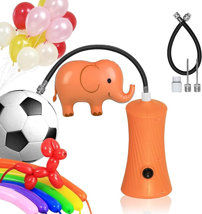 260 Balloon Pump Electric, Portable Automatic Dual Nozzle Inflator by Unknown