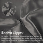 Mulberry Silk Pillow Case for Hair and Skin Prevent Acne Pillow Cases Both Sides Real Silk Pillowcases Organic Silk Pillowcase with Hidden Zipper, Grey, Queen (20"×30")