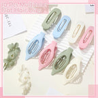 10 Pcs Flat Hair Clips for Women, 3 Styles French Flat Claw Clips Non-slip Matte Hair Clips for Thin Thick Hair, Multicolor
