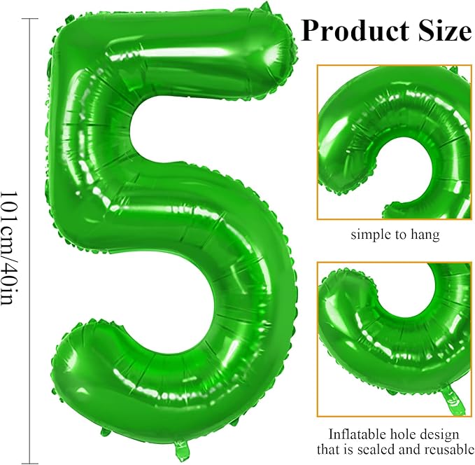 Number 95 Balloons for 95th Birthday Party Decorations, 0-100 Large No.95 - Image 2