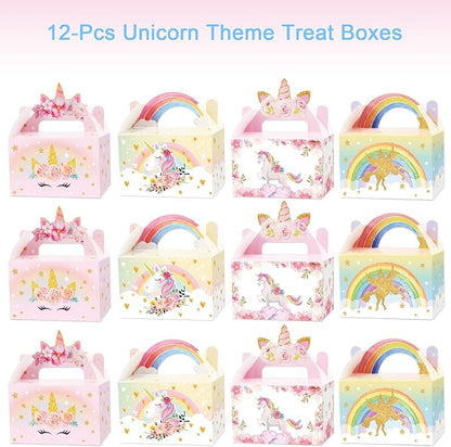 Tevxj 12 Pack Unicorn Party Favor Treat Boxes Unicorn Goodies Gift Boxes Party - Image 3