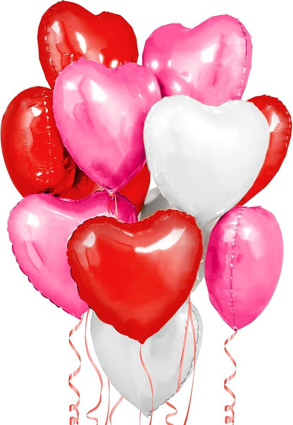 KatchOn Heart Balloons Decorations 18 Inch, Valentines Day Decorations by KatchOn