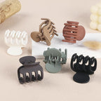 6 Pcs Hair Clips Small Claw Clips for Thin Hair Medium Matte Non-slip Hair Accessories for Women and Girls (Brown)