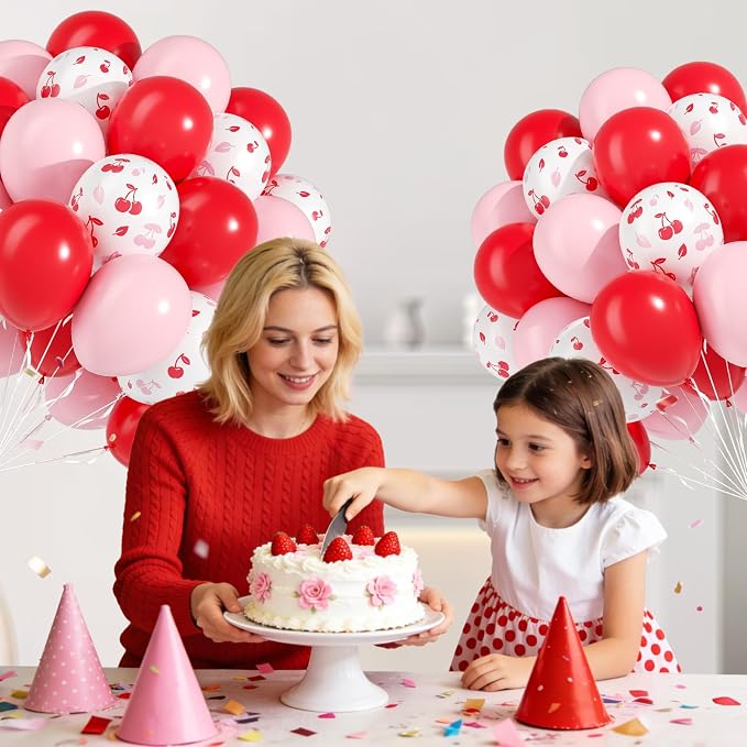 60pcs Cherry Balloons 12inch - Image 6