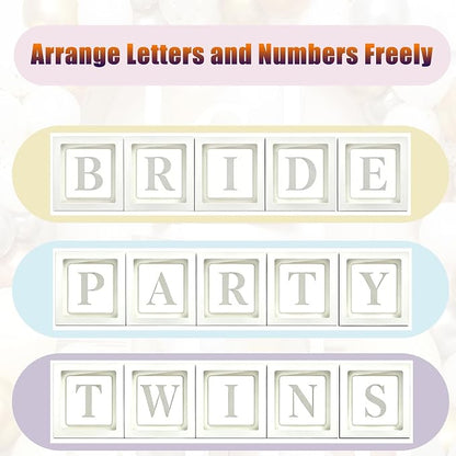 White Transparent Balloon Boxes, Balloon Box Blocks Backdrop - Image 3