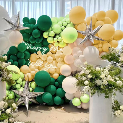 Green White Balloon Arch Kit - Image 5