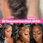 Lemoda 13x6 Straight Lace Front Wigs Human Hair 180% Density 13x6 HD Transparent Lace Front Wig Pre Plucked 15A Brazilian Virgin Glueless Human Hair Wigs for Women 28 Inch
