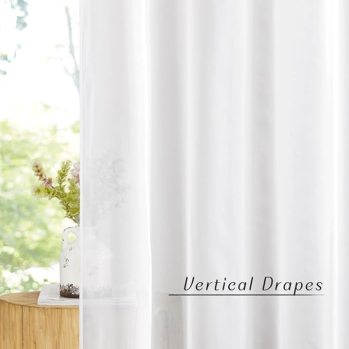 NICETOWN Sheer Curtains Panels for Bedroom - Image 3