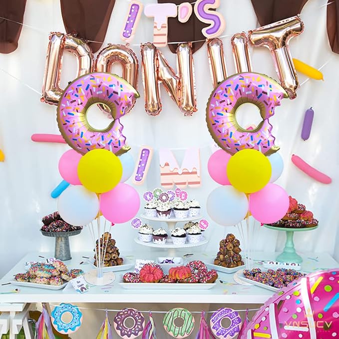 Donut Table Centerpiece Balloons Stand Kit 2 Sets - Image 6