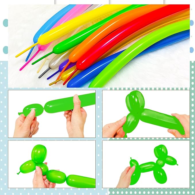 Green 260 Balloons for Twisting Balloon Animal, Long Skinny Balloons for - Image 6