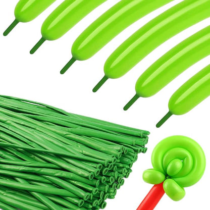 260 Balloons - Pearl Green Long Balloons by KEXINGTUO
