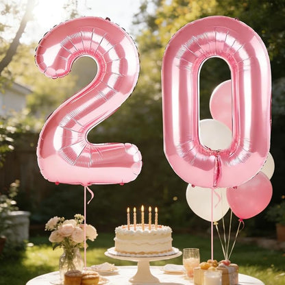 40 Inch Number 20 Balloons for 20th Birthday Party Decorations, 0-100 Jewelry - Image 3