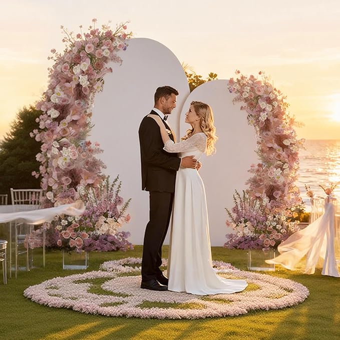 Wedding Arch Backdrop Stand Set of 2 - Image 3