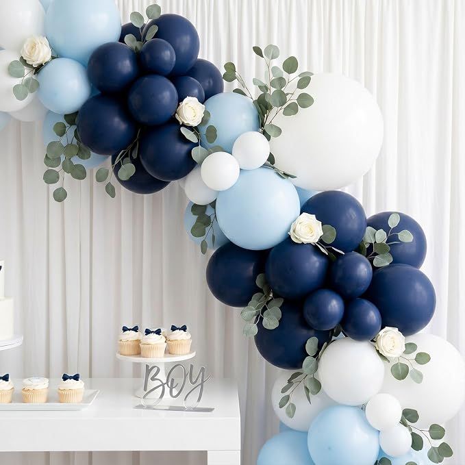 114pcs Navy Blue Balloons, 18 12 10 5 inch Balloons | Garland Arch kit - Image 6