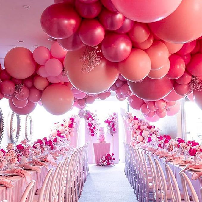 PartyWoo Hot Pink Balloons 4pcs Magenta Fuchsia Color 36 Inch | Balloons - Image 5