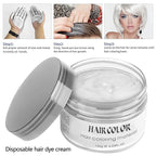Temporary Hair Color Spray, Natural Hair Coloring Wax Material Disposable Hair Styling Clay Ash for Cosplay, Party, Masquerade, Halloween