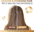Hair Treatment Serum,Vitamins A C E Pro B5,No Rinse Essence for Frizzy and Dry Damaged Hair,with Argan Avocado & Moroccan Oil (40 Capsules)