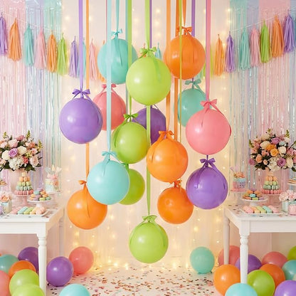 Jenaai 30 Set Pastel Round Foil Balloons Bulk 22 Inch 4d Metallic Giant - Image 8