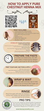 Natural Henna Hair Color Dye, 100% Pure Henna Powder for Hair Growth Organic (Chestnut, 100 Gr + Free 50 Gr.)