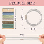 JIIRS 20PCS Boho Hair Ties,Elastic Bracelets,Elastic Hair Ties, Hair Bands For Ponytails,Ponytail Holder for Thick or Thin Hair,Boho Hair Bracelets No-Damage For Daily Life, Sport, Working(Set7)