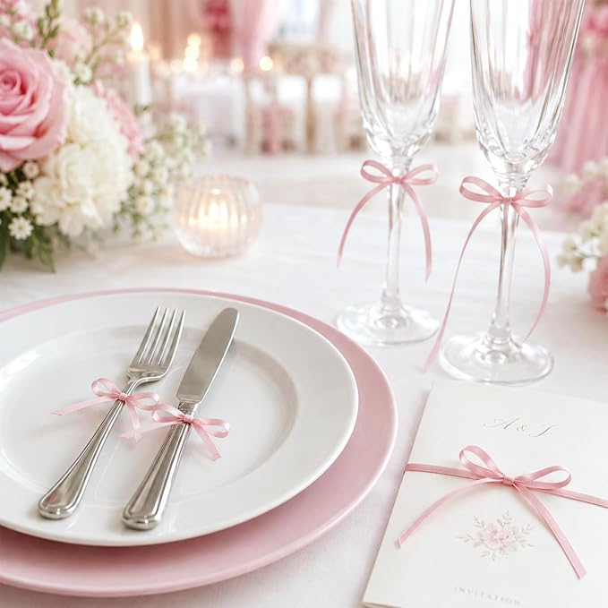 KINGLAKE Rose Gold Satin Ribbon - Image 6
