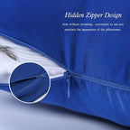 100% Mulberry Silk Pillowcases Set of 2 for Hair and Skin and Super Soft and Breathable Standard Size White/Queen/King