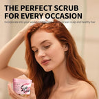 SEVICH Scalp Scrub with Massager for Hair Strengthening Version,with Rosemary Oil & Sea Salt for Remove Buildup & Oil,Strengthen Hair,100g