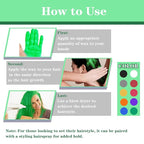 Green Hair Color Wax, Temporary Washable Hair Color Dye for Kids, Temporary Dye Wax Natural Hairstyle Cream Hair Pomades for Women & Men Party Cosplay Halloween