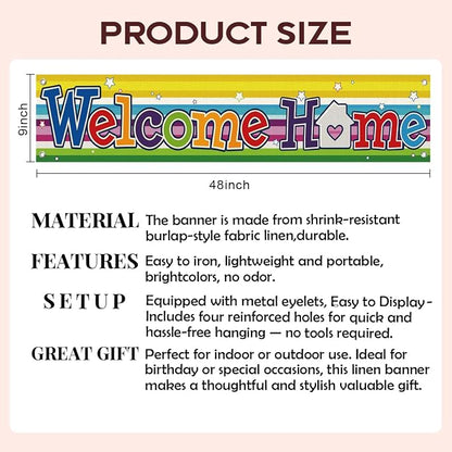 Welcome Home Wall Decor Banner, Contemporary Housewarming Decor, Home Decors - Image 2
