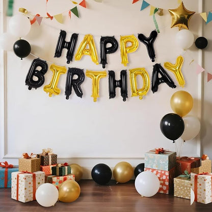 Happy Birthday Balloons Banner, Foil Balloon Personalized Name Letters Balloons - Image 3