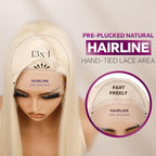 BLL Blonde Wig, Synthetic Lace Front Wigs Pre-Plucked 13x4 HD Glueless Straight 26inch Ready to Wear Pre-toned 613 Blonde Wigs Beginner Friendly Suitable For Daily Party Wear.