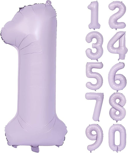 40 In Matte Purple Number Balloons Helium Foil Mylar Balloon Digital 1 | Perfect by Exquisitehighqualitypartydecorationstomeetyoureveryneed%EF%BC%81