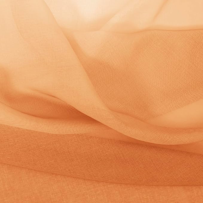 DWCN Faux Linen Ombre Sheer Curtains - Image 6