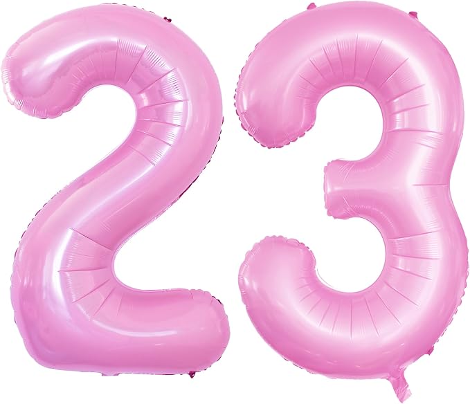 Number 23 Balloons for 23rd Birthday Party Decorations, 42 Inch Jumbo Foil by GOER