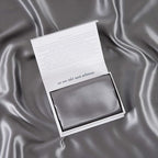 ALASKA BEAR Silk Pillowcase Envelope Closure, 22 Momme 100 Percent Long Overlap Sleeve Mulberry Silk Pillow Case Foldover Design, Machine Washable and NO Zipper, King (1, Iron Grey)