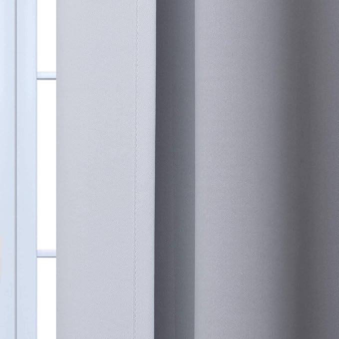 Yakamok Ombre Curtains Black and Greyish White - Image 7