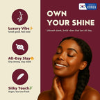 Grip&Loc Luxury Braid Gel Extreme Hold, High Shine Styling Gel & Edge Control, Flake Free with Tea Tree & Argan Oil for Hair, Sleek Braids, Locs & Twists, Made in Korea (5.29 fl oz)