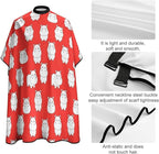 Women White Hippo Pink Salon Haircut Capes, Full Coverage Dyeing Salon Apron for Hairdressers, Easy Clean