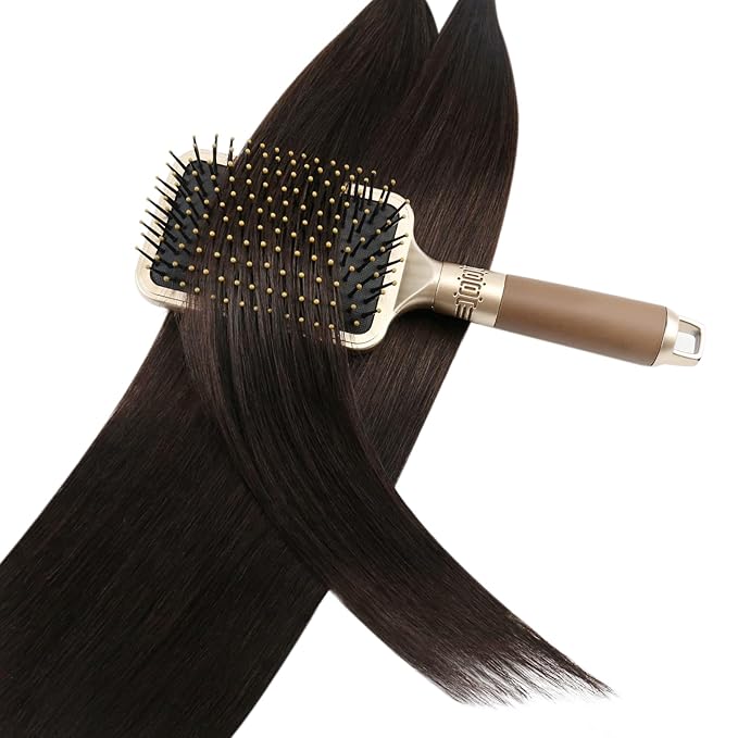 YoungSee U Tip Hair Extensions Human Hair Brown K Tip Hair Extensions Real Human Hair for Women 20In 1G/S 50G