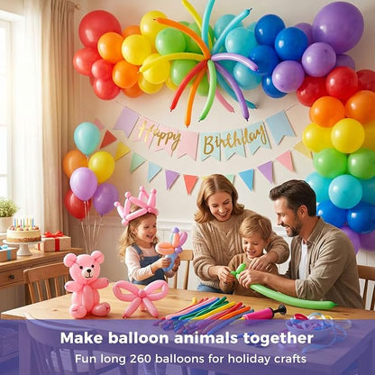 KOOGEL 400 PCS 260 Balloons, Latex Balloon Arch Wedding Birthday Graduation - Image 2