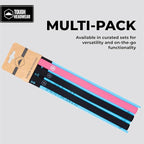 Tough Headwear Athletic Headband Set - Thin Headbands for Women - Elastic Sport Hair Bands Men - Skinny Sports Hairbands - Non Slip Athletic Head Bands for Sports - Black