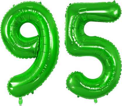 Number 95 Balloons for 95th Birthday Party Decorations, 0-100 Large No.95 by Joycard