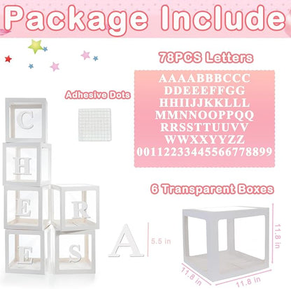 White Clear Balloon Boxes, Baby Boxes - Image 5