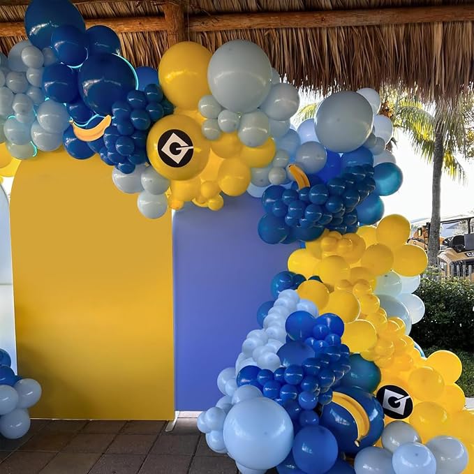 Yellow Blue Clear Balloon - Image 7