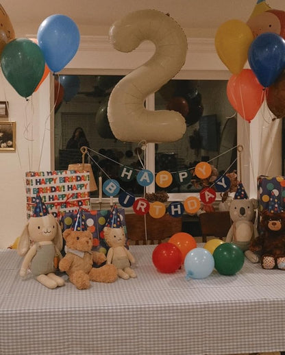 40 Inch Cream Number 8 Balloon Birthday Party Decorations - Image 7
