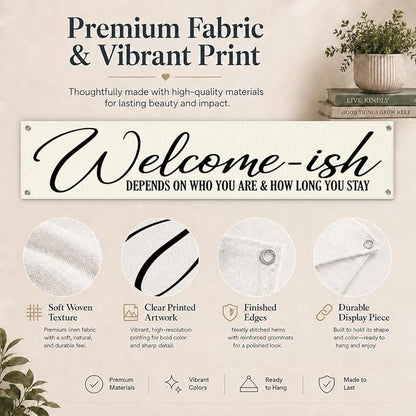 Welcome Decor Banner, Long Wall Banner - Image 5