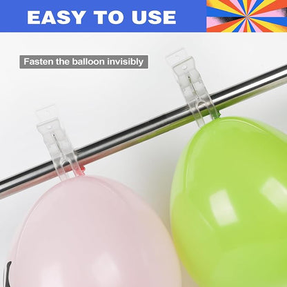 20 Pack Large Balloon Arch Clips Transparent Plastic 3.62 Inch Heavy Duty Large - Image 5