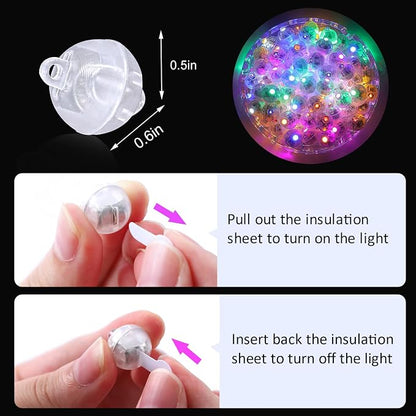 ZGWJ 50PCs Colorful Balloon Lights Mini, Battery Powered, Long Standby Time - Image 3