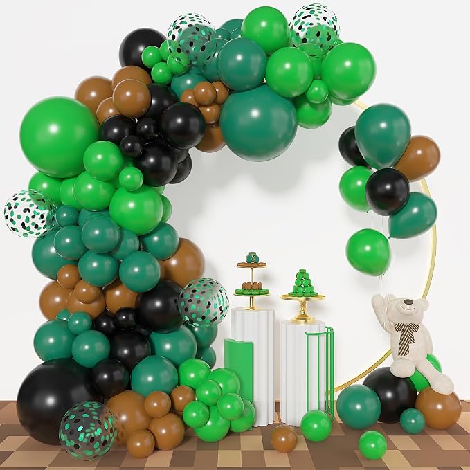 Amandir 153pcs Green and Brown Balloon Garland Arch Kit Different Sizes | 18 12 - Image 5