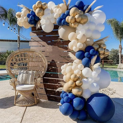 Voircoloria 130pcs Navy Blue Balloons Garland Arch Kit, 18 12 10 5 Inch | - Image 5